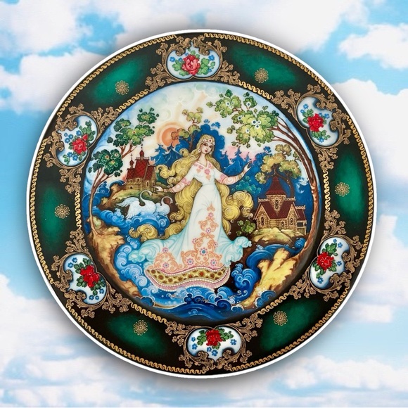THE BRADFORD EXCHANGE Byliny Porcelain 1992 Russian Seasons Spring Time Splendor - Picture 1 of 7